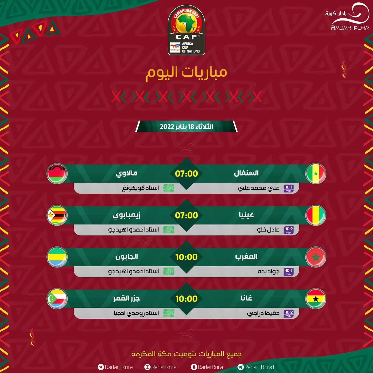 مباريات اليوم في كاس افريقيا 2023: كل ما تحتاج معرفته