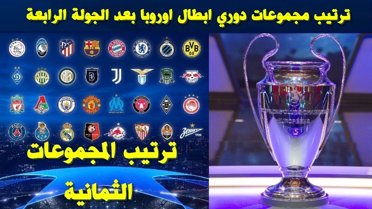 ترتيب دوري ابطال اوروبا الحالي لعام 2023