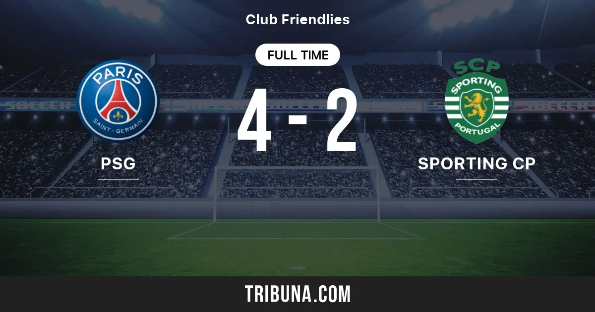 sporting vs psg thlyl almbarat wahmytha